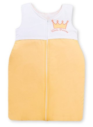 Śpiworek dla dzieci bawełniany M 6-12 mcy TOG 2.5 całoroczny ocieplany Little Princess brzoskwiniowy