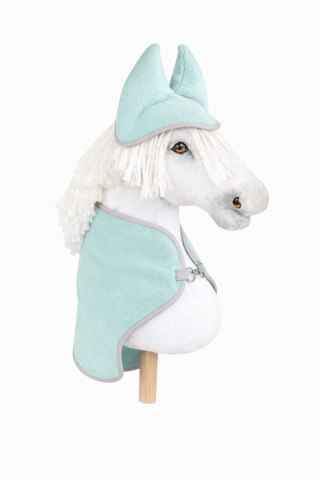 Zestaw dla Hobby Horse A3: polarowa derka + nauszniki - jasna mięta