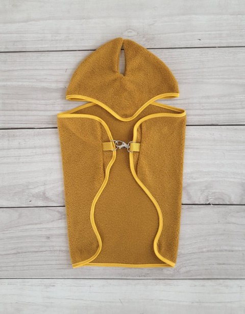 Zestaw dla Hobby Horse A3: polarowa derka + nauszniki - musztardowy