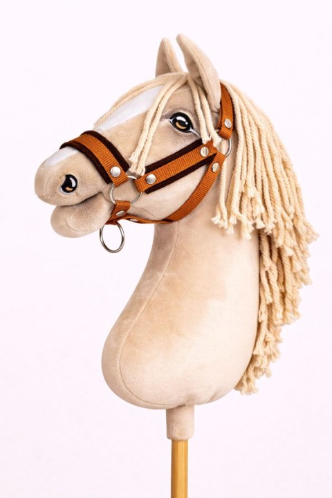 Kantar regulowany dla konia Hobby Horse A3 rudy z czarnym futerkiem