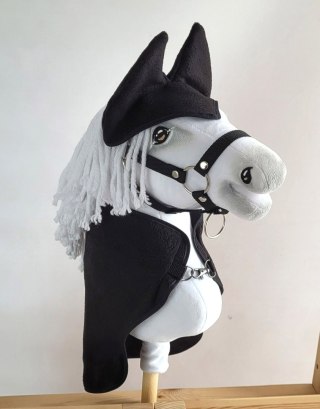 Zestaw dla Hobby Horse A3: polarowa derka + nauszniki - czarny