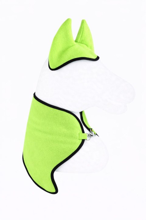 Zestaw dla Hobby Horse A3: polarowa derka + nauszniki - neon green