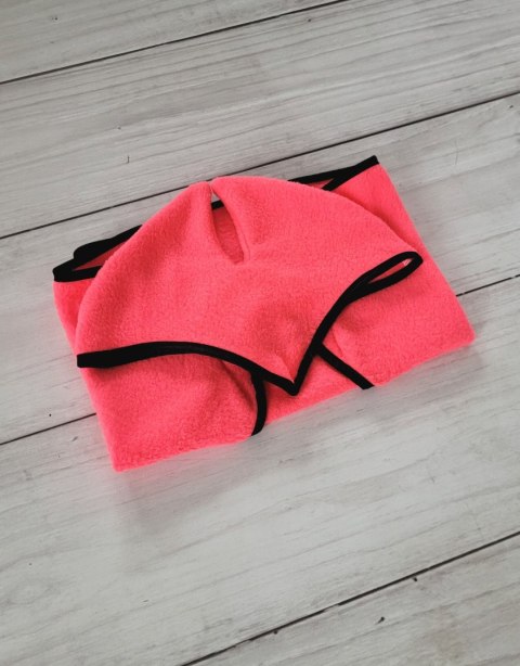 Zestaw dla Hobby Horse A3: polarowa derka + nauszniki - neon pink
