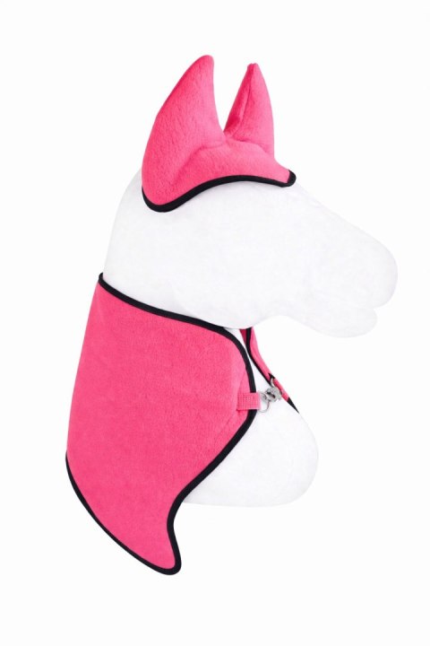 Zestaw dla Hobby Horse uniwersalny A4 i A5: polarowa derka + nauszniki - neon pink