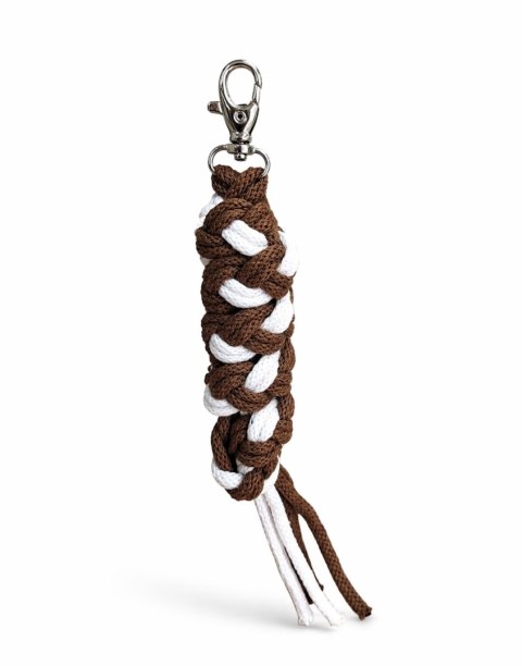 Uwiąz dla konia Hobby Horse pleciony ze sznurka - biało-brązowy