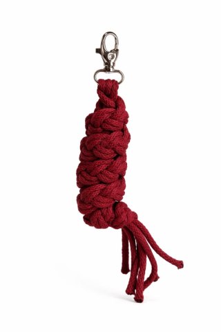 Uwiąz dla konia Hobby Horse pleciony ze sznurka - bordowy