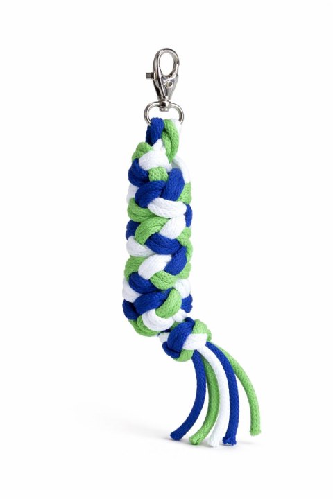 Uwiąz dla konia Hobby Horse pleciony ze sznurka - chaber/ jasny zielony/ biały