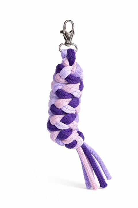 Uwiąz dla konia Hobby Horse pleciony ze sznurka - fiolet/ ciemny fiolet/ lawenda