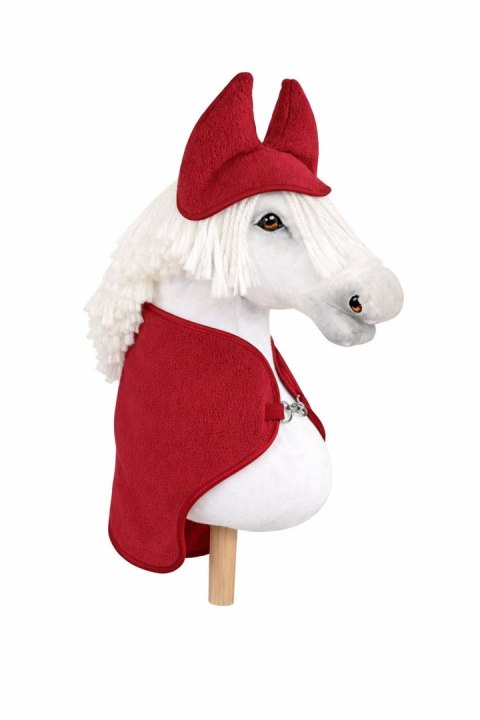 Zestaw dla Hobby Horse A3: polarowa derka + nauszniki - bordo