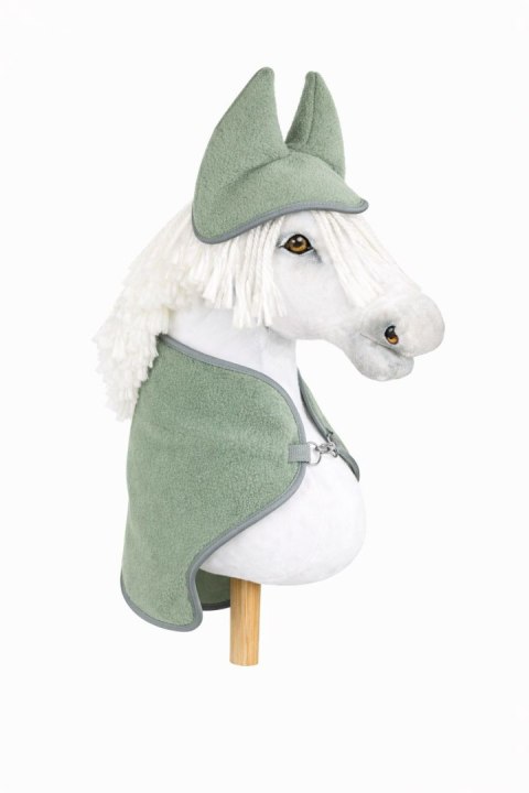 Zestaw dla Hobby Horse A3: polarowa derka + nauszniki - szałwia