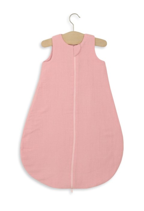 Muślinowy śpiworek dla dzieci zaokrąglony M 6-12 mcy letni TOG 1.0 - pastel pink