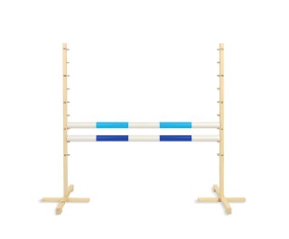 Przeszkoda skokowa do Hobby Horse 120cm, dwie belki - jasny niebieski i ciemny niebieski