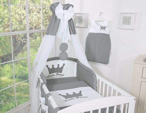 Śpiworek dla dzieci bawełniany M 6-12 mcy TOG 2.5 całoroczny ocieplany Little Princess antracyt