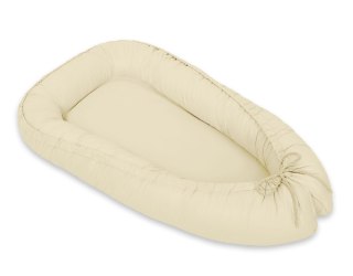 Kokon niemowlęcy dwustronny kojec otulacz Premium MY SWEET BABY- kremowy