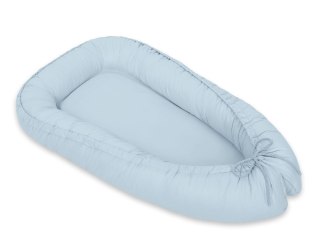 Kokon niemowlęcy dwustronny kojec otulacz Premium MY SWEET BABY- niebieski