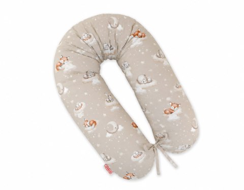 Poduszka ciążowa Longer dla kobiet w ciąży do spania + zdejmowana poszewka - Twinkle Woodland