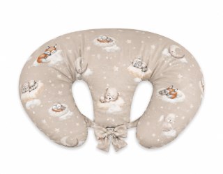 Poduszka rogal do karmienia bliźniąt + zdejmowana poszewka - Twinkle Woodland