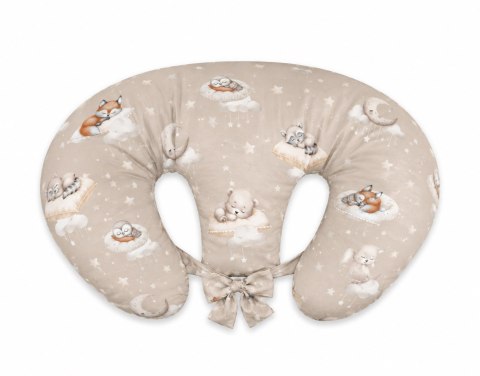 Poduszka rogal do karmienia bliźniąt + zdejmowana poszewka - Twinkle Woodland