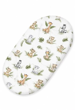 Prześcieradło bawełniane do kosza Mojżesza Boho wózka gondoli 75x35 cm - Little Safari