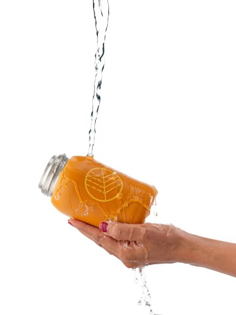 ECORASCALS Klasyczna butelka na wodę MUSTARD
