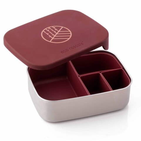 ECORASCALS Klasyczny Lunch Box Bento bordowy