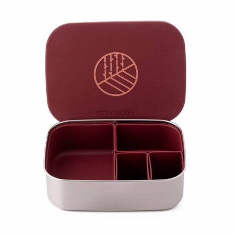 ECORASCALS Klasyczny Lunch Box Bento bordowy