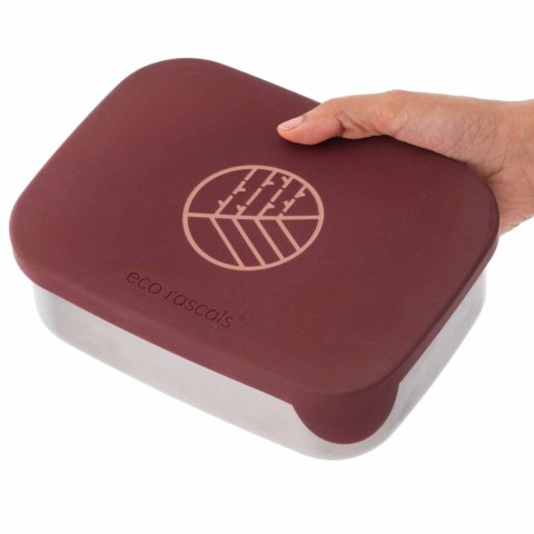 ECORASCALS Klasyczny Lunch Box Bento bordowy