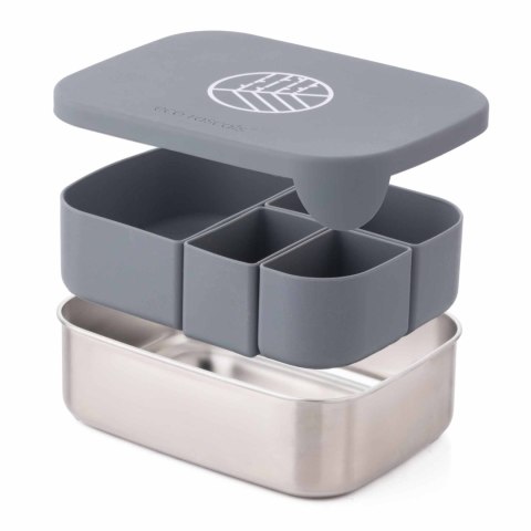ECORASCALS Klasyczny Lunch Box Bento szary