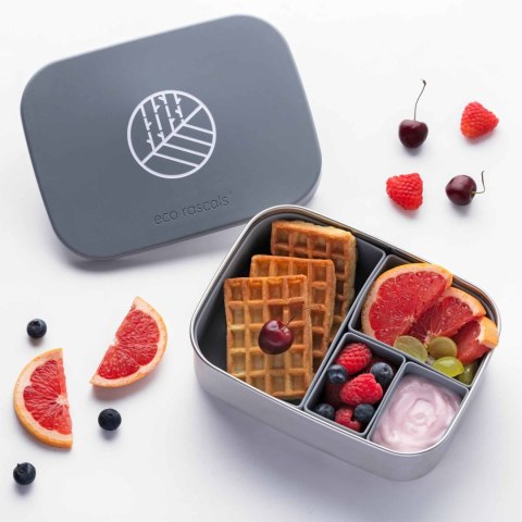 ECORASCALS Klasyczny Lunch Box Bento szary