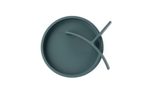 ECORASCALS Miseczka trójdzielna silikonowa TEAL