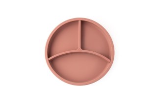 ECORASCALS Miseczka trójdzielna silikonowa różowa