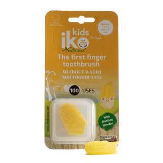 IKO KIDS Natural szczoteczka na palec bananowa