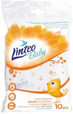 LINTEO Śliniak jednorazowy podfoliowany a'