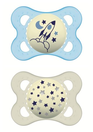 MAM BABY Smoczek uspokajający Orginal Boy Silky Night 2-6 m 2 szt