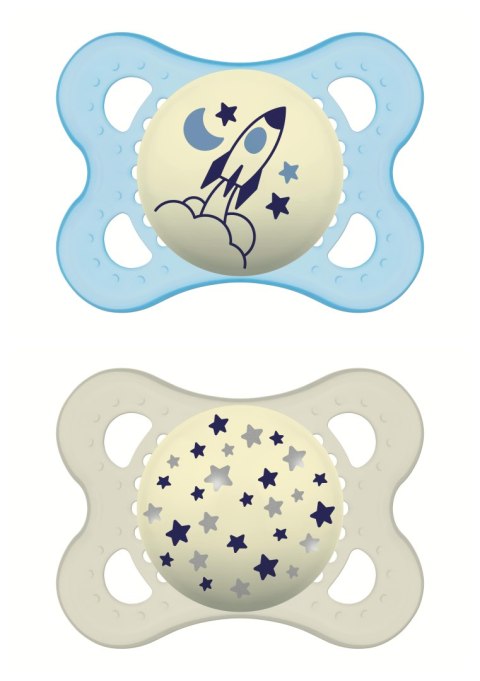 MAM BABY Smoczek uspokajający Orginal Boy Silky Night 2-6 m 2 szt