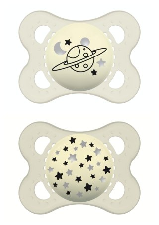 MAM BABY Smoczek uspokajający Orginal Silky Night 2-6 m 2 szt