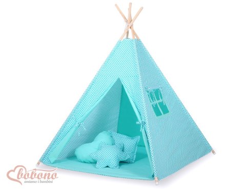 Dwustronna mata do tipi z wypełnieniem - mini-rozeta miętowa
