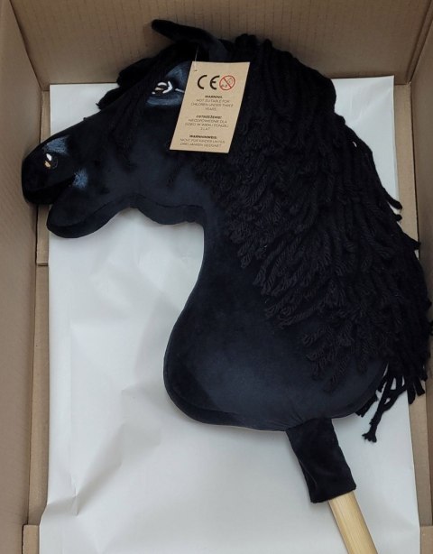 Hobby Horse Premium A3 - duży koń na kiju kary | realistyczny Hobby Horse dla dzieci