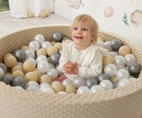 Suchy basen minky H-30 cm z piłkami 200szt.- butelkowa zieleń