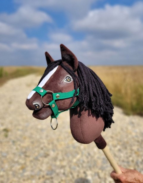 Hobby Horse Średni koń na kiju Premium ciemnobrązowy ciemogniady A4