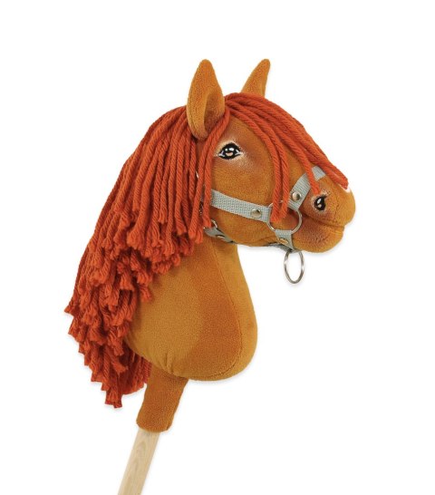 Hobby Horse Średni koń na kiju Premium rudy kasztan A4