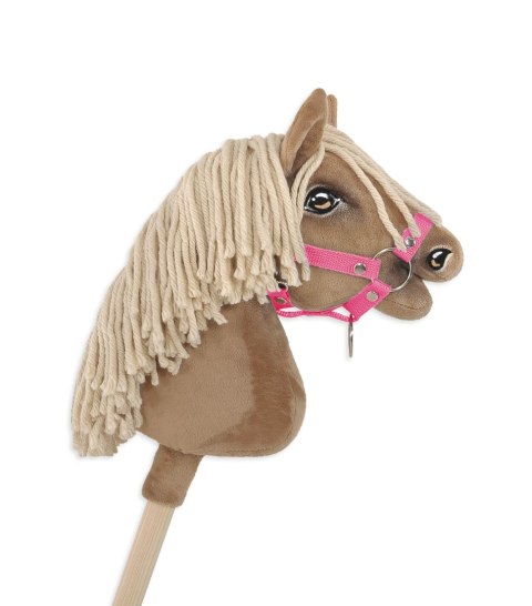 Kantar dla konia Hobby Horse uniwersalny A4 i A5 zapinany - różowy
